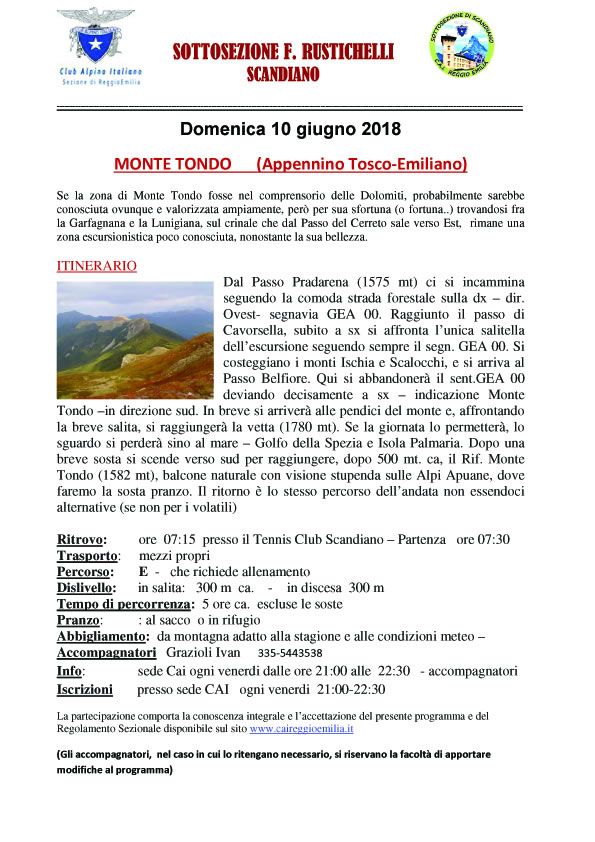 Monte Tondo 2018